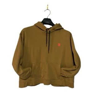 Olive Oil Cropped Hoodie 100% Cotton 2X
